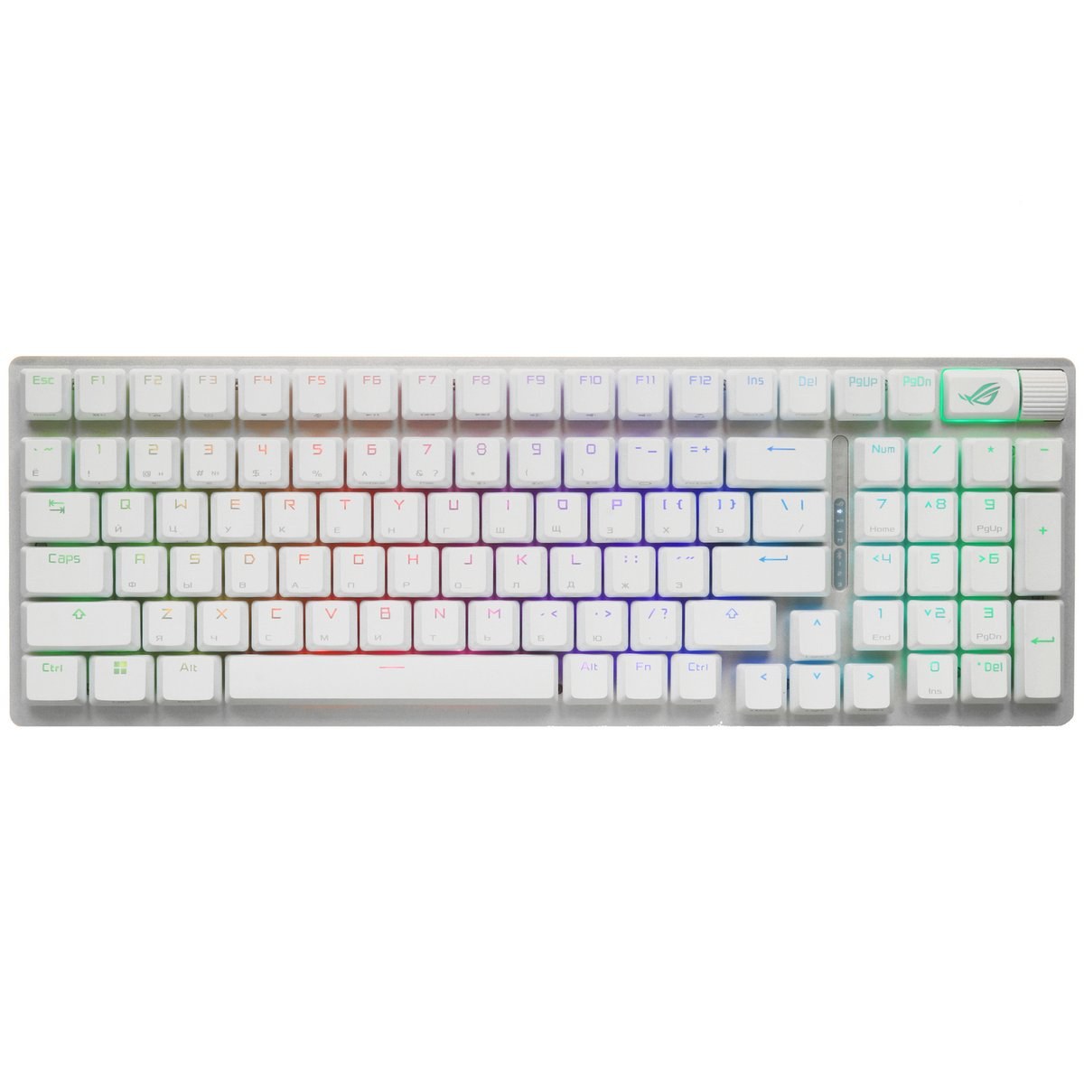 Клавиатура механическая беспроводная ASUS X901 Strix SCOPE II 96 WL (ROG NX Snow ABS,2.4GHz/BT,96%,U