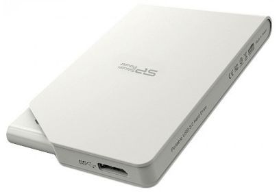 Накопитель HDD USB 1Tb Silicon Power Armor S03 (USB 3.2, 2,5") белый SP010TBPHDS03S3W