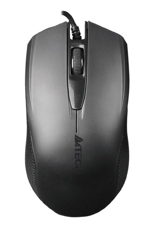 Мышь оптическая A4Tech OP-760 черный (1200dpi) USB (3but)