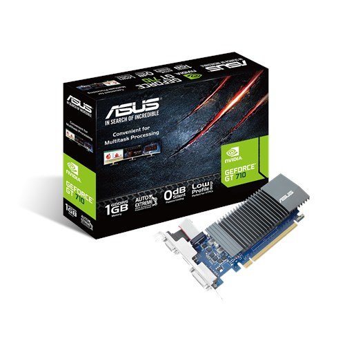 Видеокарта 1Gb PCI-E ASUS GT710-SL-1GD5-BRK GDDR5 (32bit) DVI/HDMI (RTL)