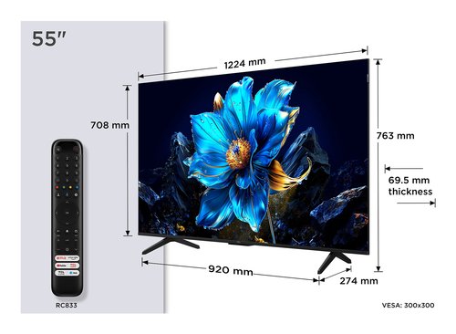 Телевизор 55" TCL 55P7K QLED 4K UHD 60Hz