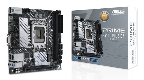 Материнская плата S1700 mITX ASUS PRIME H610I-PLUS D4-CSM
