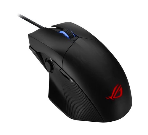 Мышь проводная ASUS P511 ROG Chakram Core черный (16000 dpi, светодиодный, USB Type-A, кнопки - 6)