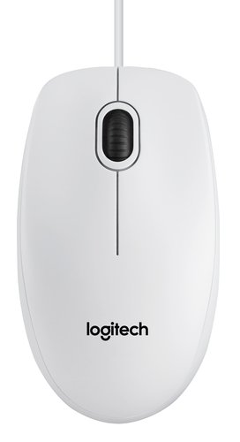Мышь оптическая Logitech B100 White USB