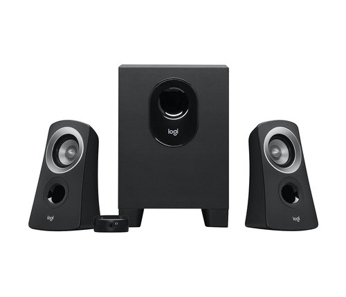 Колонки Logitech Z-313 2.1 черный/ серебристый 25Вт