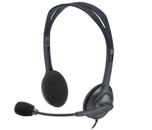 Гарнитура Logitech Headset H111 Stereo (2.0,накладные,20Гц -20000Гц,32Ω,проводной,кабель-1.8)