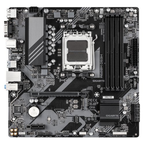 Материнская плата AMD A620 SAM5 MATX A620M DS3H 2.0 GIGABYTE (Socket AM5, DDR5, mATX, 1G, HDMI)