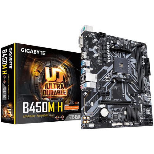 Мат.плата Socket AM4 MATX B450M H GIGABYTE