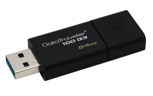 USB-флеш-накопитель 64Gb Kingston Data Traveler 100 G3 Black USB3.0