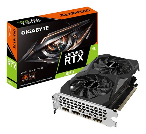 Видеоадаптер PCI-E 6144Mb RTX3050 GIGABYTE GV-N3050WF2OCV2-6GD
