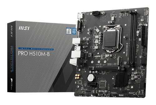 Материнская плата Soket 1200 MSI H510M-B PRO (mATX,2xDDR4-2933)