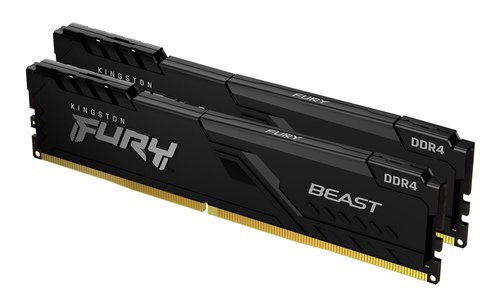 DIMM DDR4 32768Mb 2x16Gb PC25600 3200MHz Kingston FURY Beast Black
