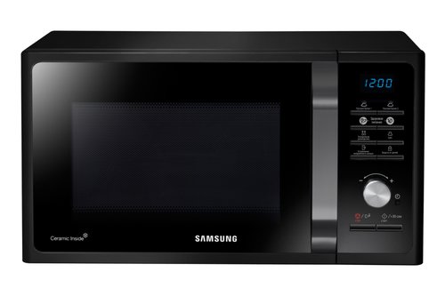 Микроволновая печь Samsung MS23F302TAK черный,23л,800Вт,переключатели-поворотный тактовый механизм/к