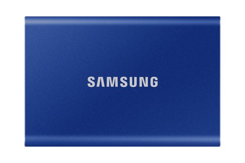 Накопитель SSD USB 2Tb Samsung T7 синий (USB 3.2 Gen2, RW1050-1000MB/s,Indigo Blue)
