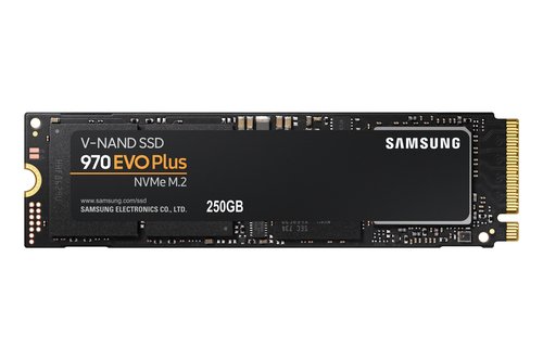 Накопитель SSD M.2 250Gb Samsung 970 EVO Plus (PCI-E x4, up to 3500/2300MBs, 450000 IOPs, 3D TLC)