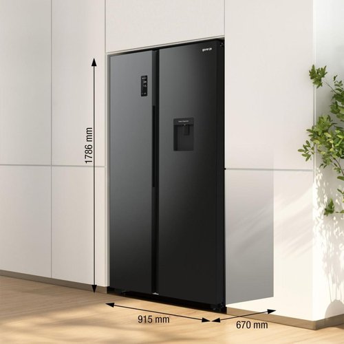 Холодильник (Side-by-Side) Gorenje NRR9185EABXLWD черный