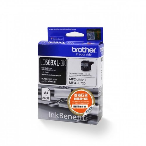 Картридж Brother LC569XLBK черный для Brother MFC-J3520/MFC-J3720 Black водн ProfiLine