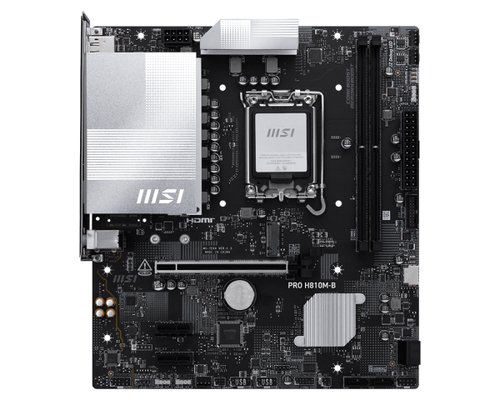 Материнская плата S1851 micro-ATX MSI PRO H810M-B (2xDDR5-4800 МГц,1xPCI-Ex16,1xM.2)