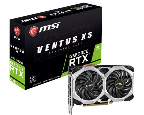 Видеоадаптер MSI RTX 2060 MSI VENTUS XS 6G OC (R)