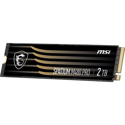 Накопитель SSD M.2 2Tb MSI SPATIUM M480 Pro NVMe (PCI-E4.0x4,R/W-7400/7000,IOPs-1mil/1mil,TBW-1400)