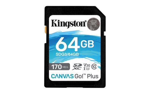 Карта памяти Secure Digital Card (SDXC) 64Gb Kingston Canvas Go! Plus