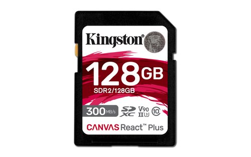 Карта памяти SDXC 128GB Class10 Kingston SDR2/128GB Canvas React Plus w/o adapter