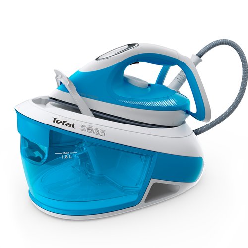 Парогенератор Tefal Express Airglide SV8002E0 голубой/белый (2400 Вт,давление-5.9 Бар,сила пара-380)