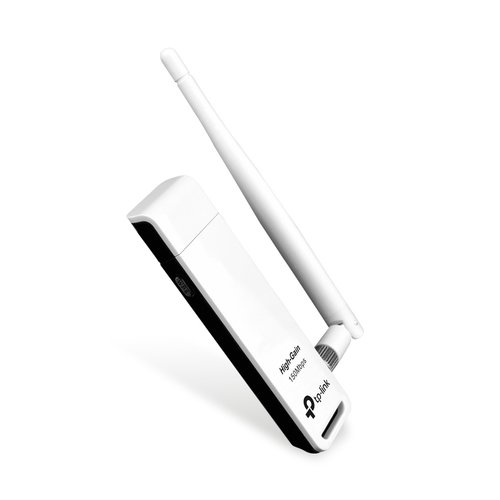 Сетевой адаптер Wi-Fi TP-Link TL-WN722N (USB,4 (802.11n),150Мбит/с,2.4 ГГц,антенна-внешняя,передатчи