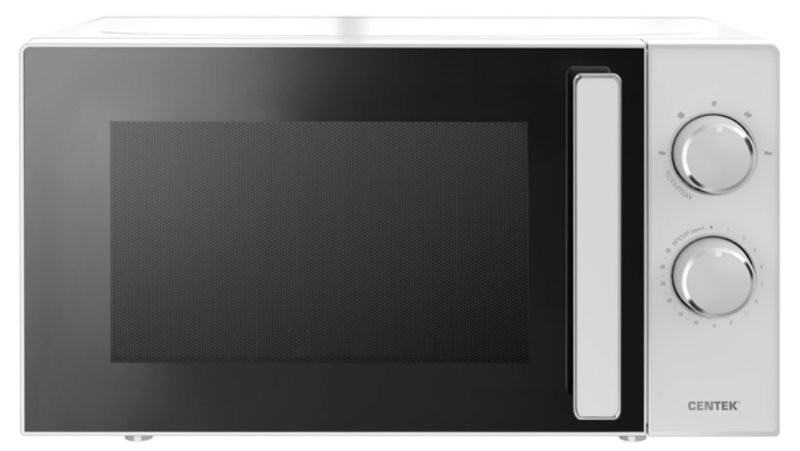 СВЧ Centek CT-1560 (Белый) 700W, 20л, 5 режимов, таймер, подсветка, открыван дверцы ручкой