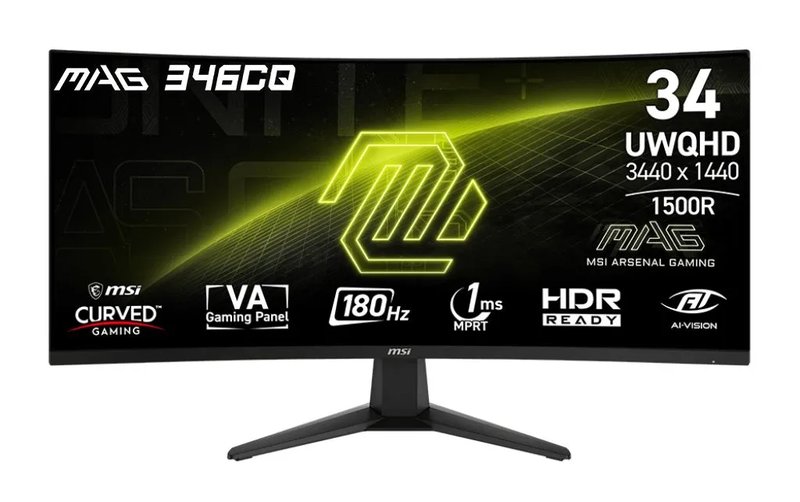 LCD монитор 34" MSI MAG 346CQ VA 3K 180Hz 1ms