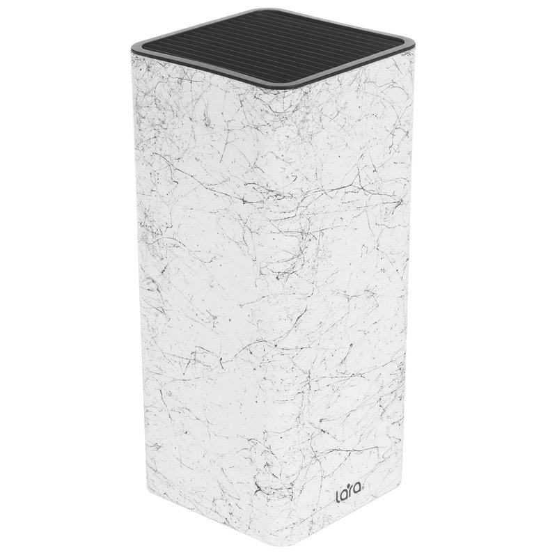 Подставка для ножей универсальная LR05-106 LARA <White> <квадрат> слоты