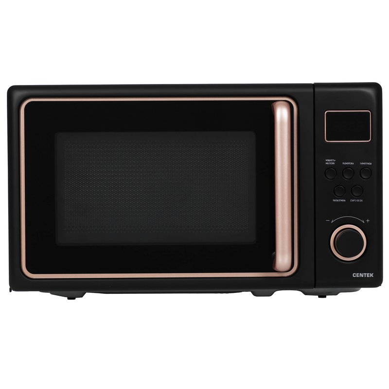 СВЧ Centek CT-1565 (Черный) 700W, 20л, 8 реж-ов, таймер, подсветка, отк дверцы ручкой, блок.от детей
