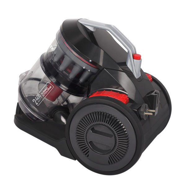Пылесос Centek CT-2523 (черный/красный) циклон , 2400/420Вт, низкий уровень шума, телескоп