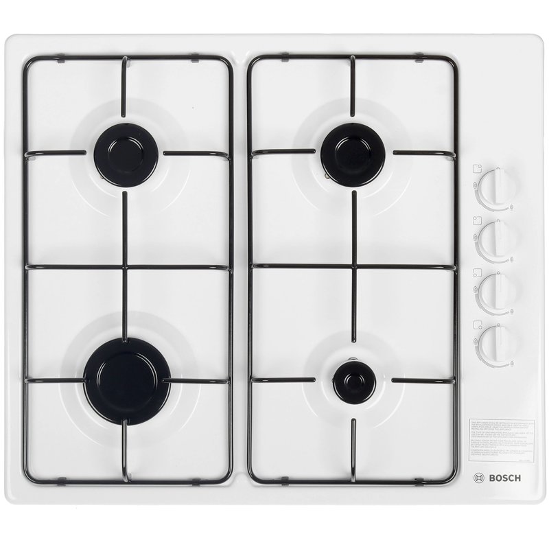 Газовая варочная поверхность Bosch PBP6C2B82O белый