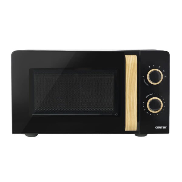 СВЧ Centek CT-1559 (Черный) 700W, 20л, 6 уровней мощности, таймер, подсветка, открыван дверцы ручкой