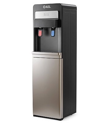 Кулер для воды AEL LD-AEL-805a напольный электронный черный/золотистый