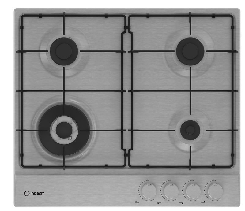 Газовая варочная поверхность Indesit THPM 641 IX/I нержавеющая сталь 869890400130