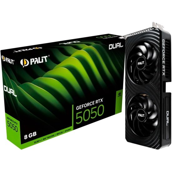 Видеокарта PALIT Nvidia GeForce RTX 5050 DUAL 8GB